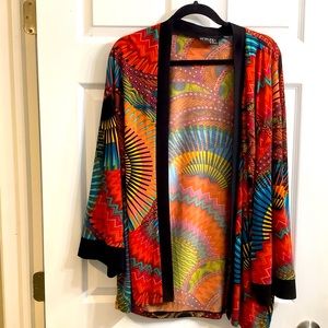 Attitudes by Renee Colorful Cardigan
